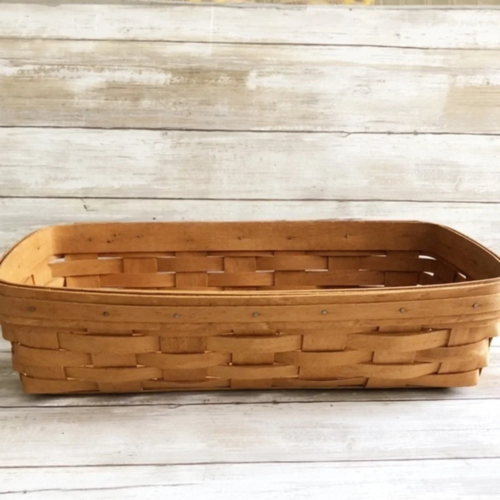Longaberger Bread/Cracker Basket Vintage 1992 - NO LINING